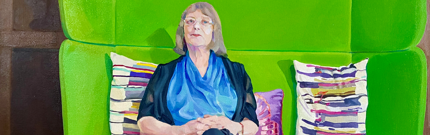 Menna Elfyn portrait by Clae Eastgate